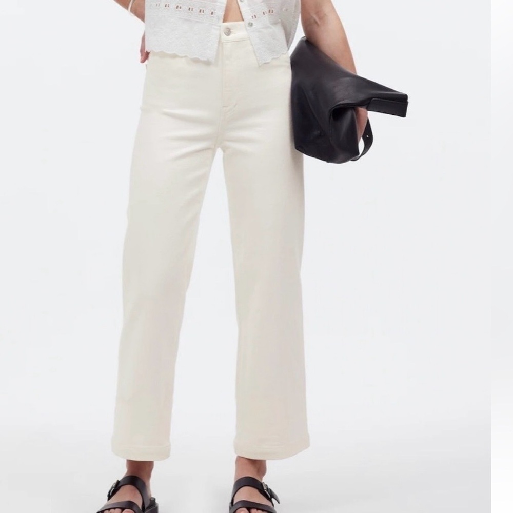 Madewell Wide-Leg crop jeans, size 31